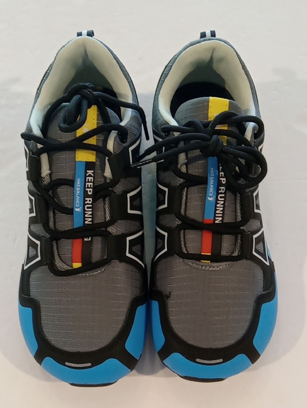 Men's Athletic Running Shoes in Gray & Blue